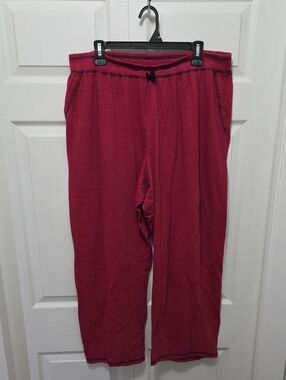 Voglo Size 2x Burgundy Red Lightweight Pajama Pants
